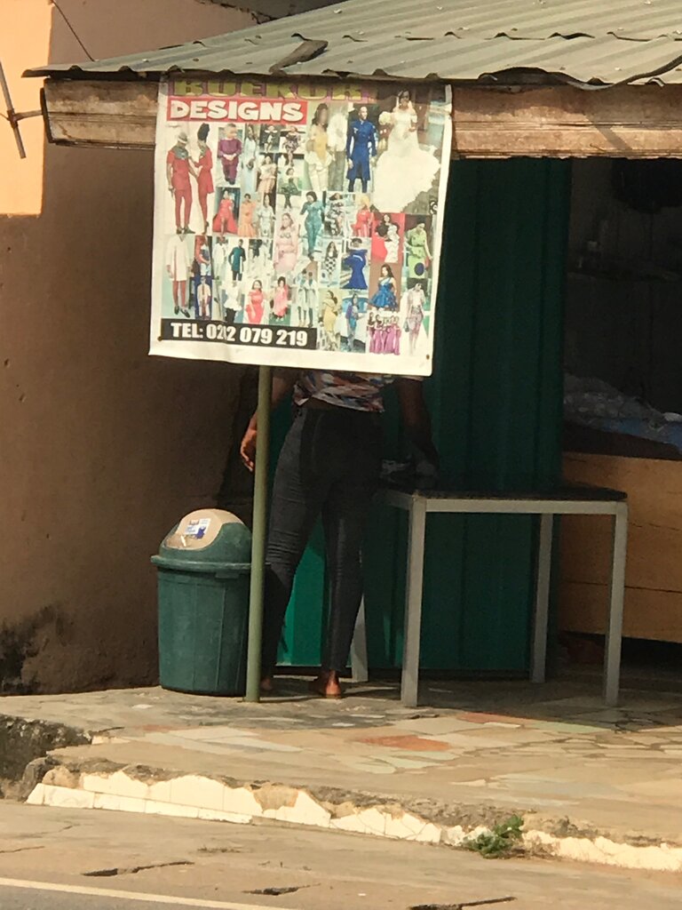 Tailor Buekor designs, Accra, photo