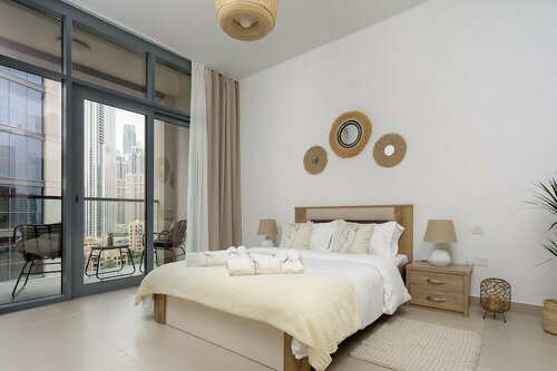 Апартаменты Monty - Super Chic Apartment With Views on Burj Khalifa в Дубае