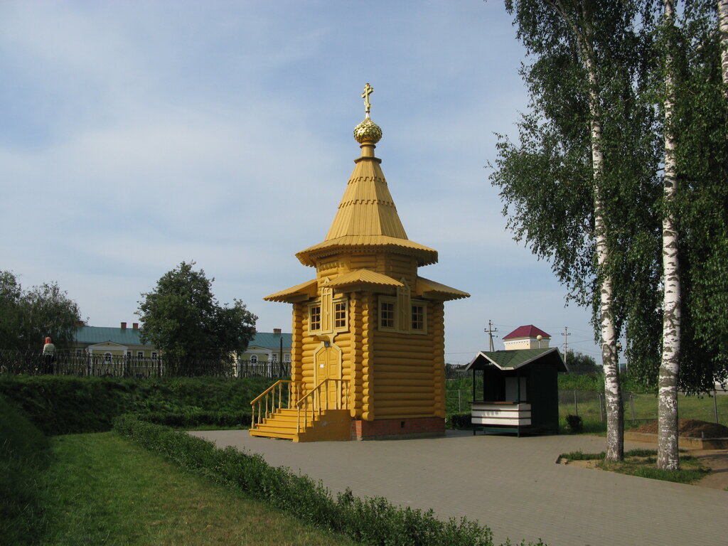 Chapel, memorial cross Часовня Серафима Саровского Свято-Троицкого Серафимо-Дивеевского монастыря, Nizhny Novgorod Oblast', photo