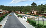 Kottedzhny poselok Zamorsky Park (Irkutskiy rayon, Ushakovskoye munitsipalnoye obrazovaniye, derevnya Novolisikha, posyolok Yelovy, Kosmicheskaya ulitsa) ، قطعة أرض