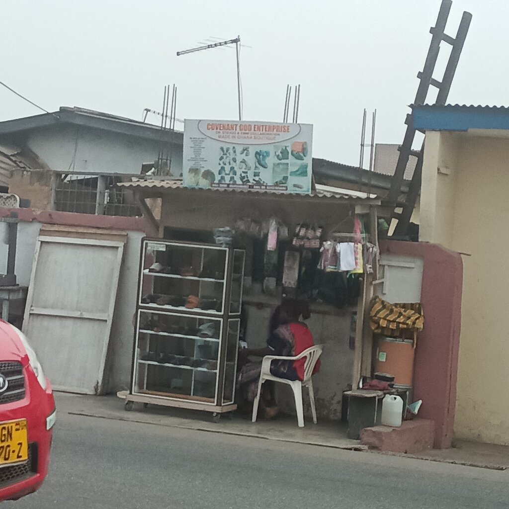 Shoe store Covenant God Enterprise, Accra, photo