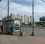 Станция метро Проспект Просвещения (Prosvescheniya Avenue, 34Г) ، توقف وسائل النقل العام