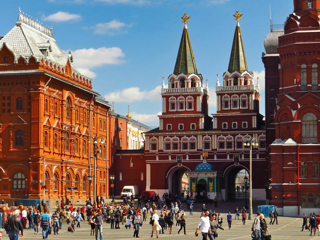 Landmark, attraction Voskresenskie gates Kitai-gorod, Moscow, photo
