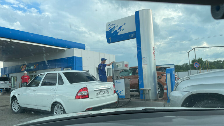 Gas station Gazprom, Stavropol Krai, photo