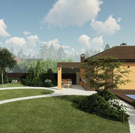 Landscape design Yellow Chrysanthemum Limited Liability Company, Kursk, photo