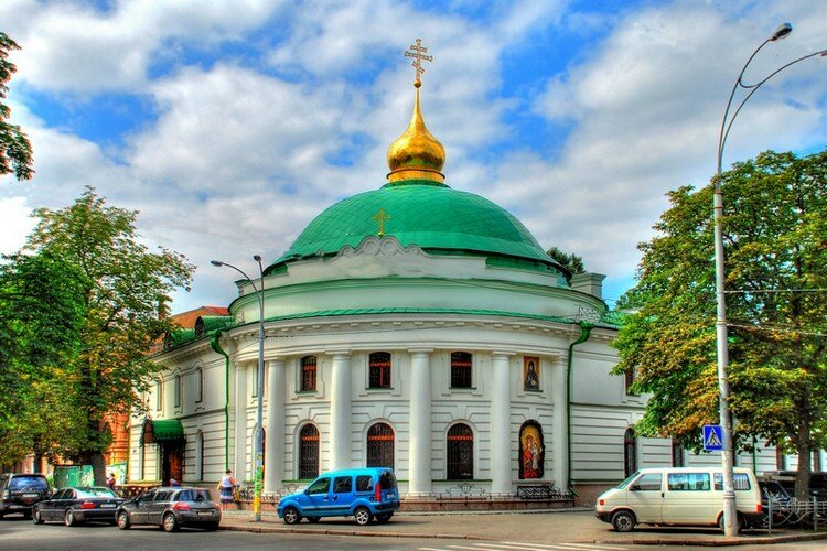 Orthodox church Svyato-Vvedensky muzhskoy monastryr, Kyiv, photo