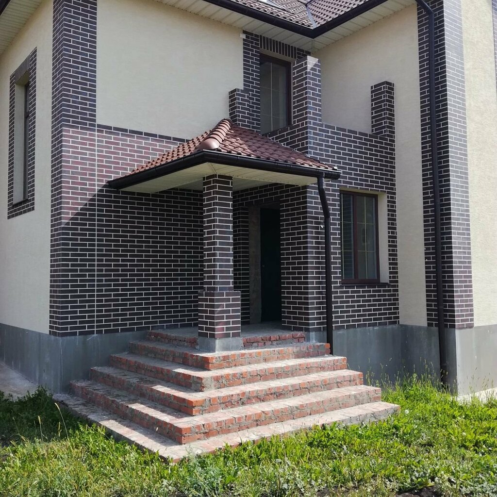Гибкий кирпич фото домов