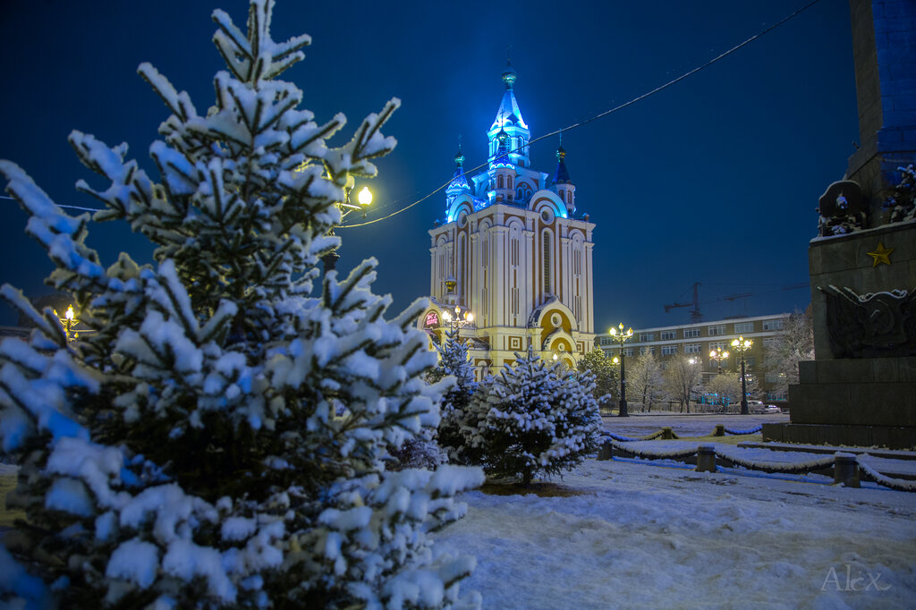 Orthodox church Cathedral of the Dormition, Khabarovsk, photo
