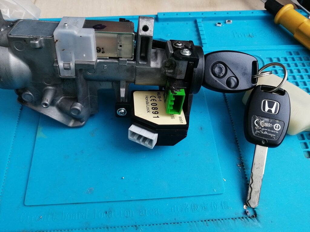 Как снять замок хонда цивик Honda Ignition Lock Repair Key stuck YouTube