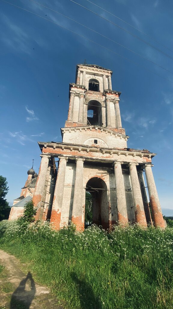 Landmark, attraction Колокольня церкви Покрова Пресвятой Богородицы в Ширинье, Yaroslavl Oblast, photo