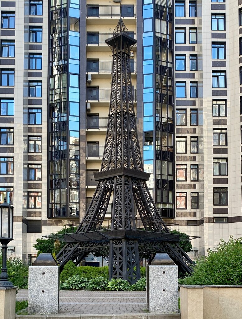 Decorative object, honor board Copy of the Eiffel Tower, Saint Petersburg, photo