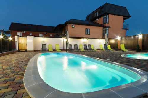 Внешний вид отеля 7 морей в Голубицкой, фото 1