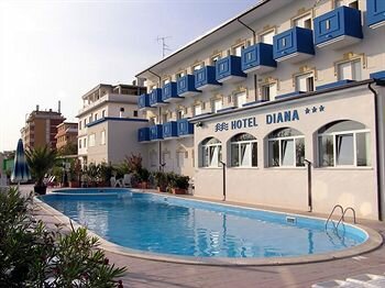 Внешний вид отеля Hotel Diana в Римини, фото 1