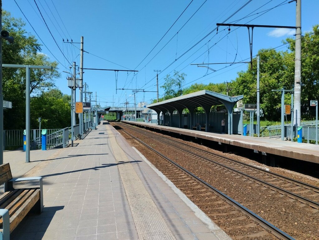 Train station Железнодорожная станция Трикотажная на метро Волоколамская, Moscow, photo