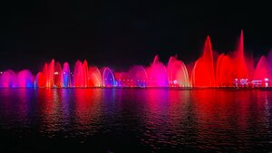 Светомузыкальный фонтан (Chechen Republic, Grozny, Groznenskoye more), landmark, attraction