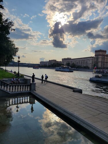 Пристань Воробьёвы горы, Москва, фото