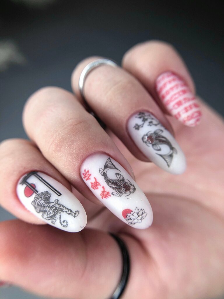 Nail Polish reviews, nail art and more Hot nail designs, Nails, Red and white na