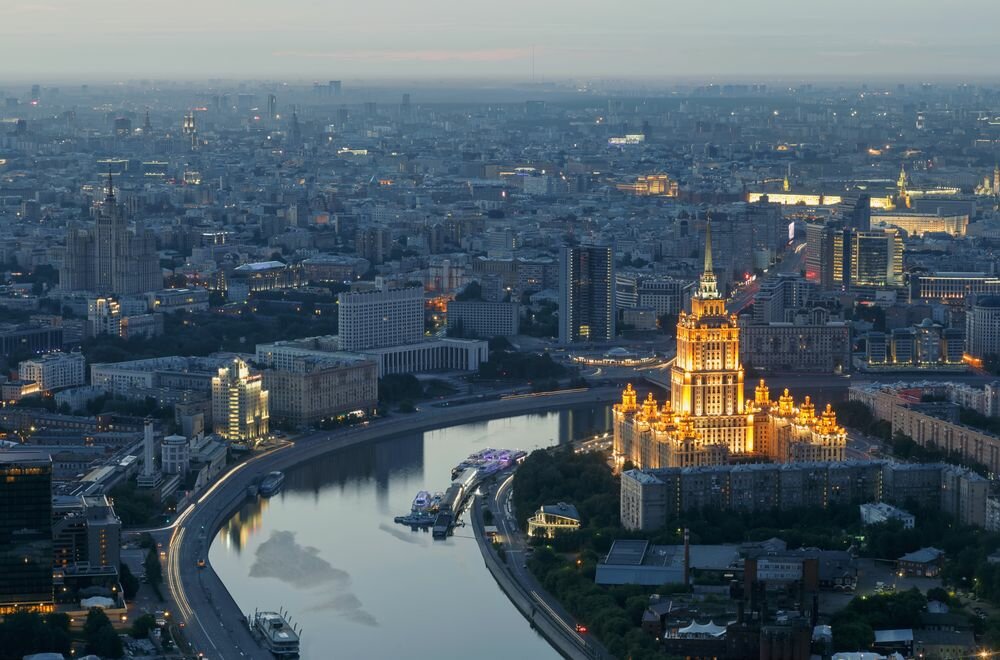 Observation deck Observation deck of the hotel Ukraine, Moscow, photo