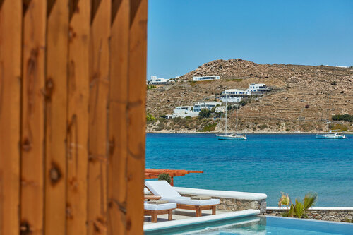 Внешний вид отеля Mykonos Waves Beach House & Suites в Орносе, фото 2