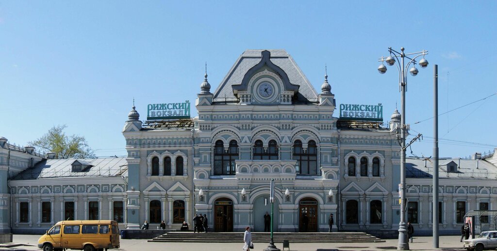 Tren garları Rizhsky Rail Terminal, Moskova, foto