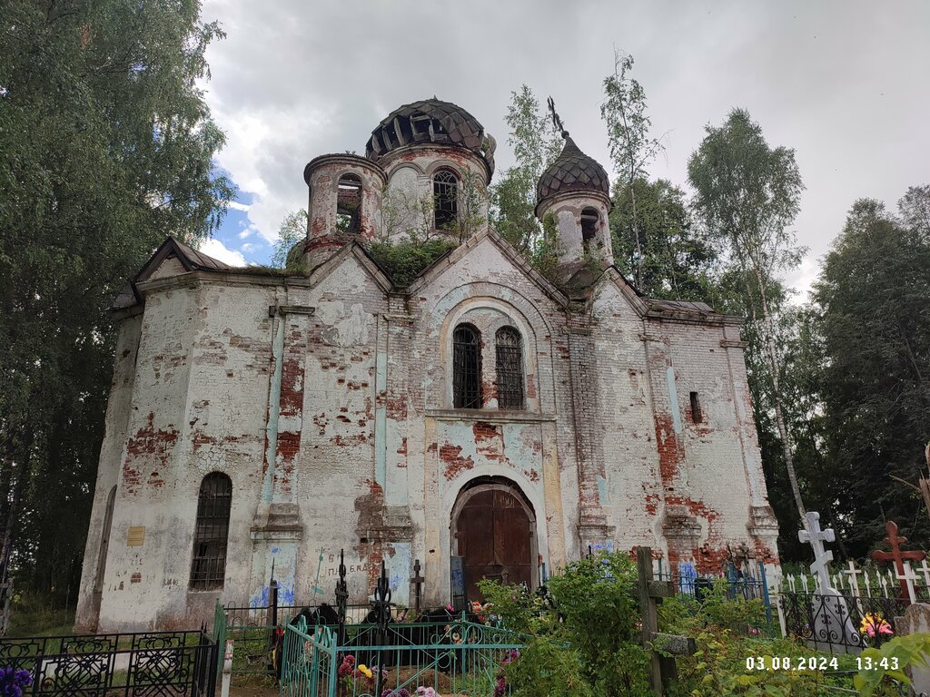 Orthodox church Tserkov Ikony Bozhiyey Materi Vladimirskaya V Yeskakh, Tver Oblast, photo