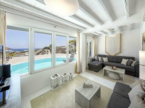 Гостиница Beautiful Large Luxury Villa, Private Pool, Stunning Views, Near Sea, Mykonos
