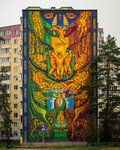 Мозаичное панно Древо жизни (ул. Константина Заслонова, 65), декоративный объект, доска почёта в Солигорске