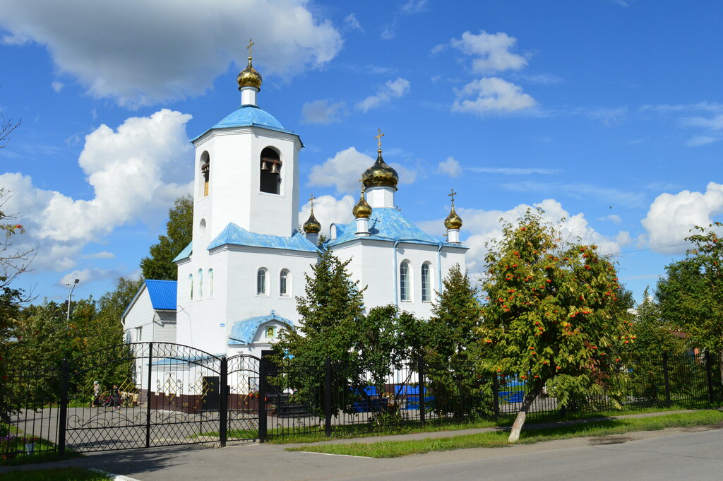 كنيسة أرثوذكسية Church Pokrova Presvyatoy Bogoroditsy V Promyshlennoy ، مقاطعة كيميروفو (كوزباس)، صورة