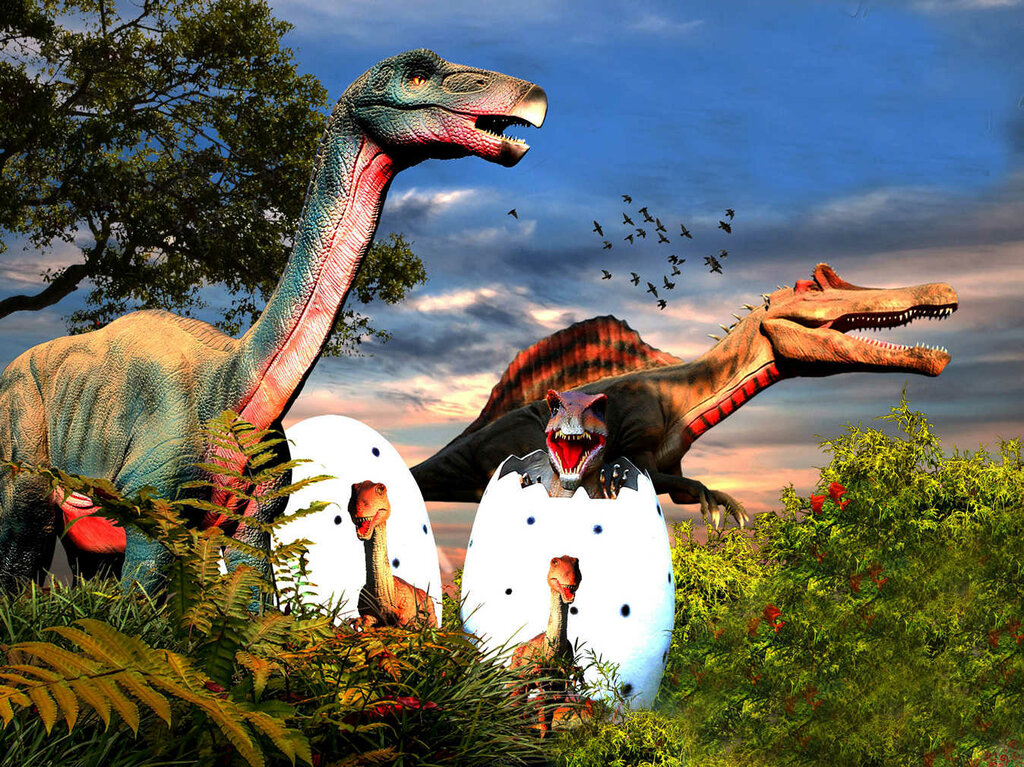 Amusement ride Dinosaur, Dubai, photo