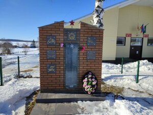 Воинам, павшим в годы Великой Отечественной войны (Чувашская Республика, Мариинско-Посадский муниципальный округ, деревня Большое Шигаево, Школьная улица), памятник, мемориал в Чувашской Республике