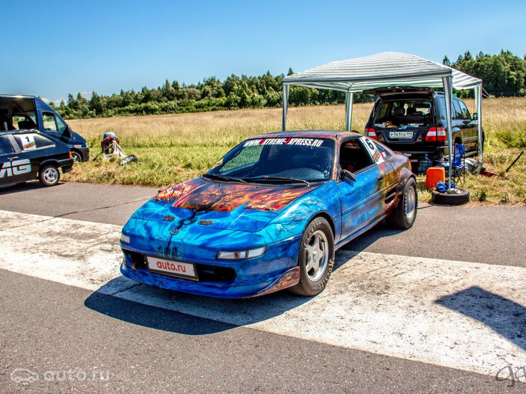 1991 Toyota MR2, II (W20), красный, 950000 рублей - вид 2