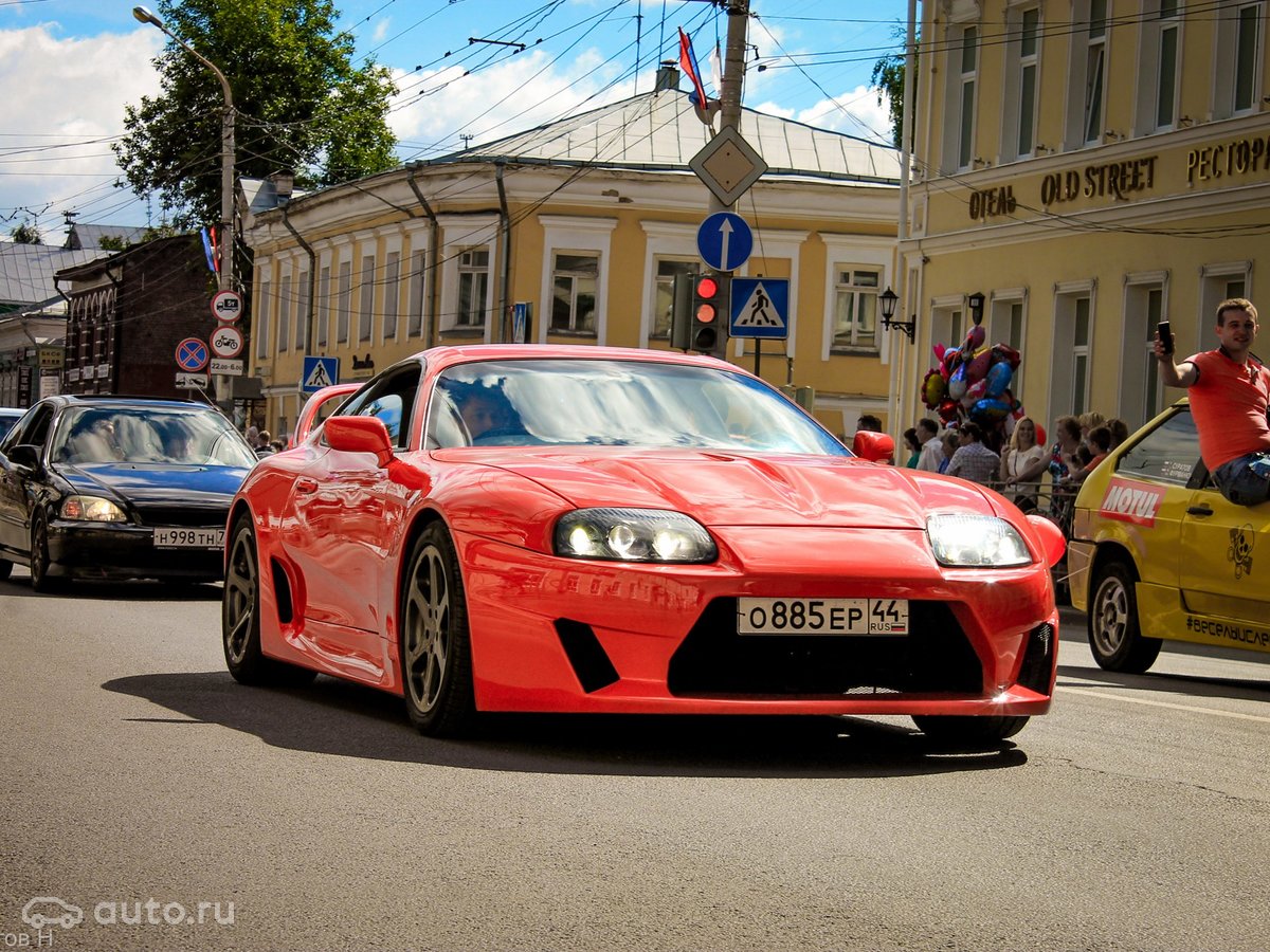 1993 Toyota Supra, IV (A80), красный, 850000 рублей