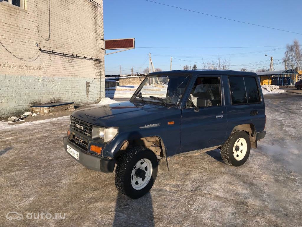 1991 Toyota Land Cruiser, 70 Series, синий, 850000 рублей