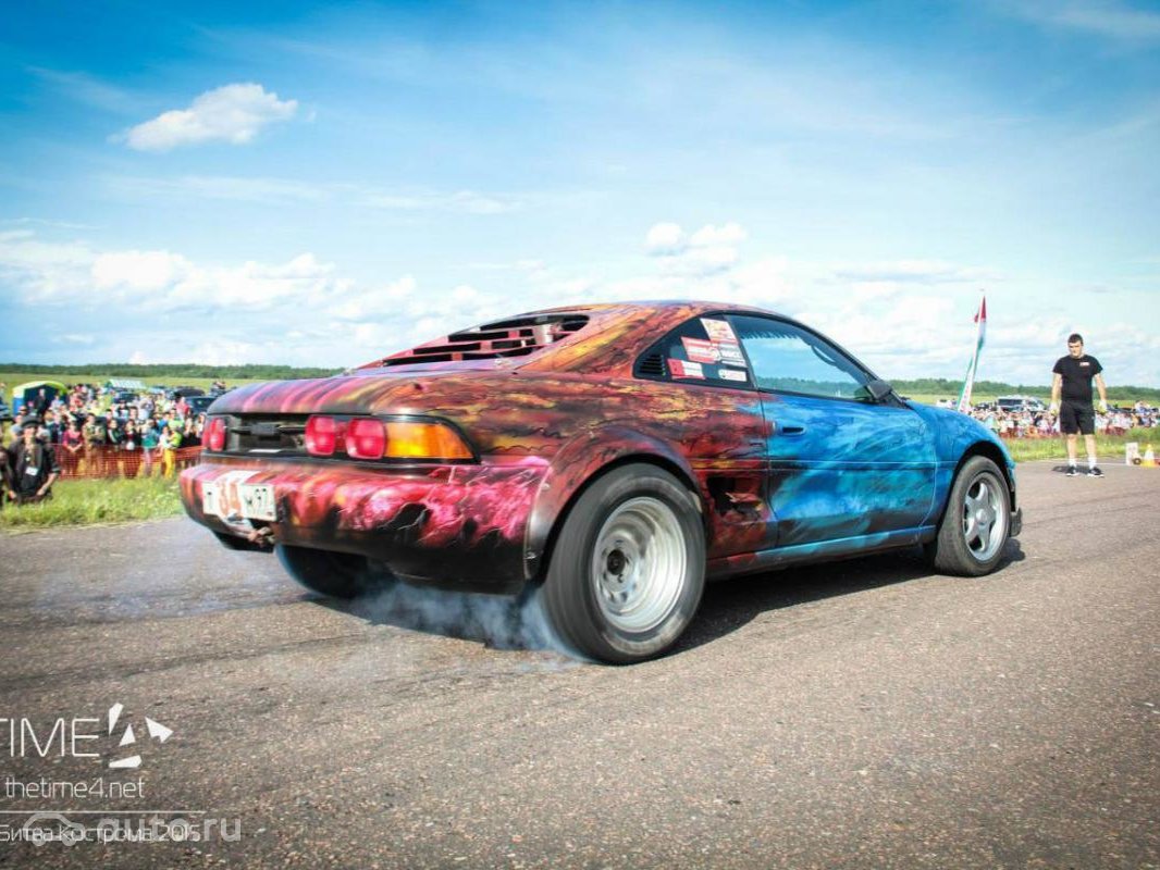 1991 Toyota MR2, II (W20), красный, 950000 рублей - вид 4