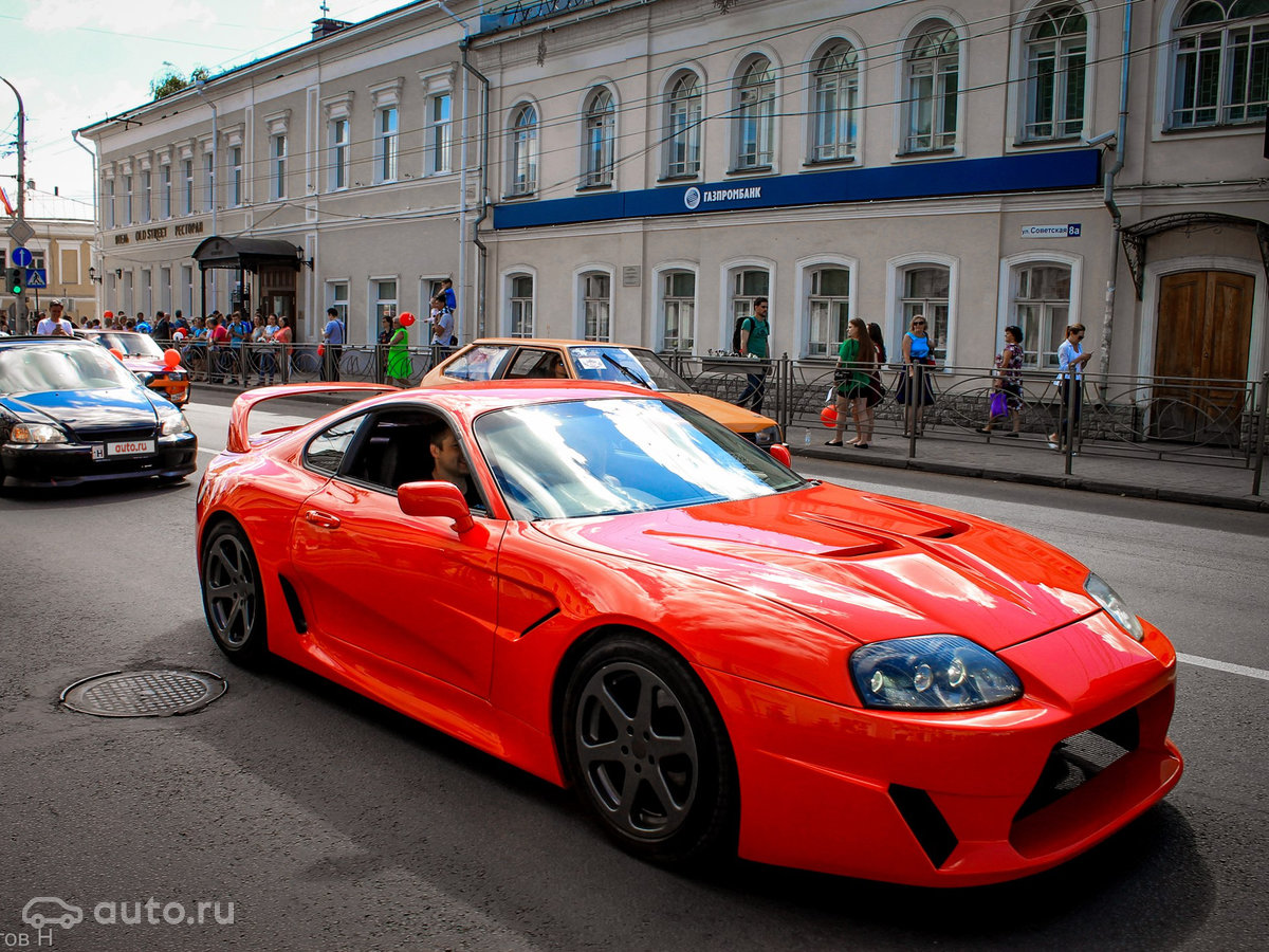1993 Toyota Supra, IV (A80), красный, 850000 рублей - вид 2