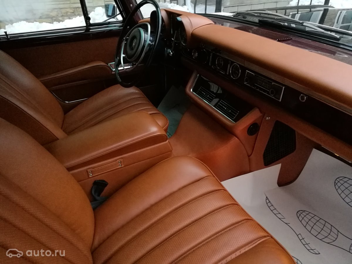 1970 Mercedes-Benz W100, чёрный, 9913386 рублей - вид 10
