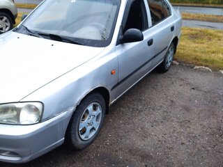 2005 Hyundai Accent ТагАЗ II, серебристый, 167000 рублей, вид 1