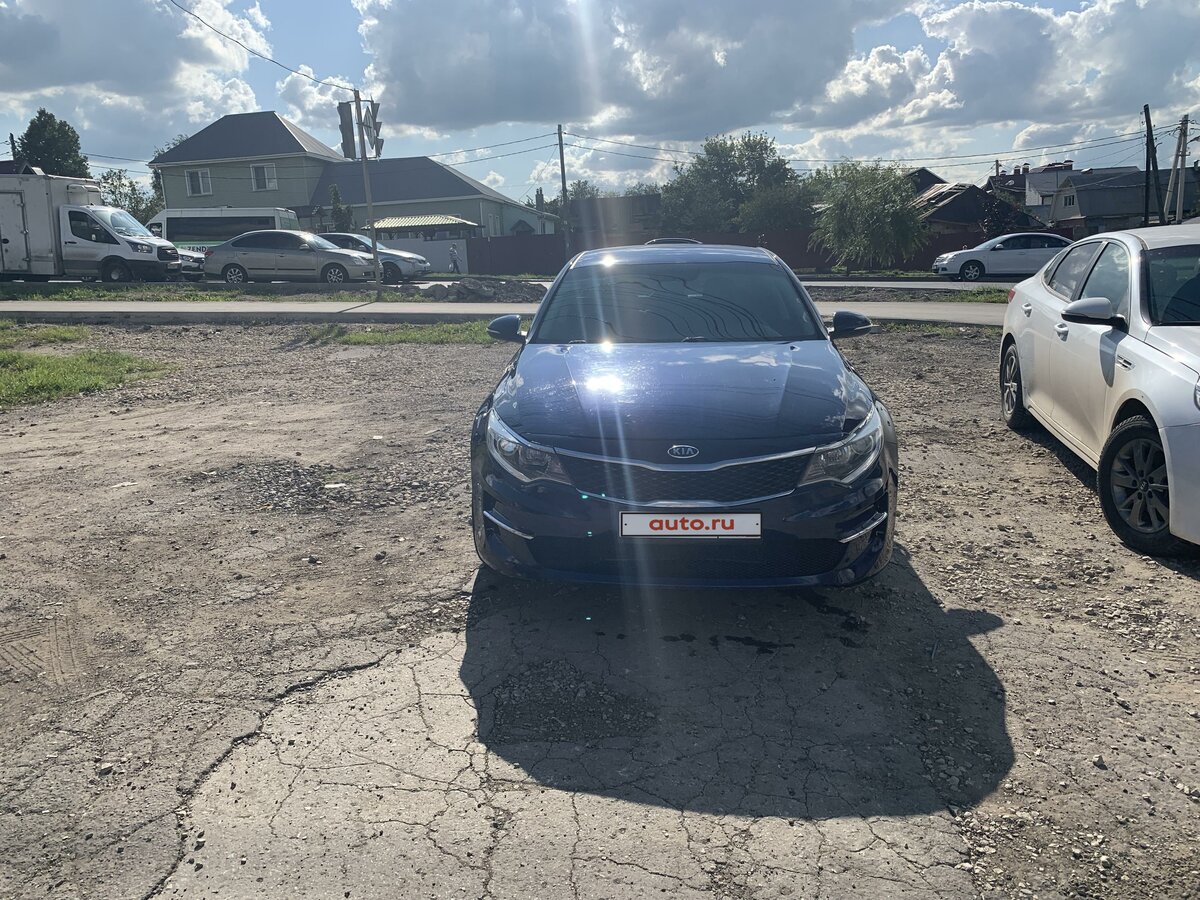Купить б/у Kia Optima IV 2.4 AT (188 л.с.) бензин автомат в Туле: синий ...
