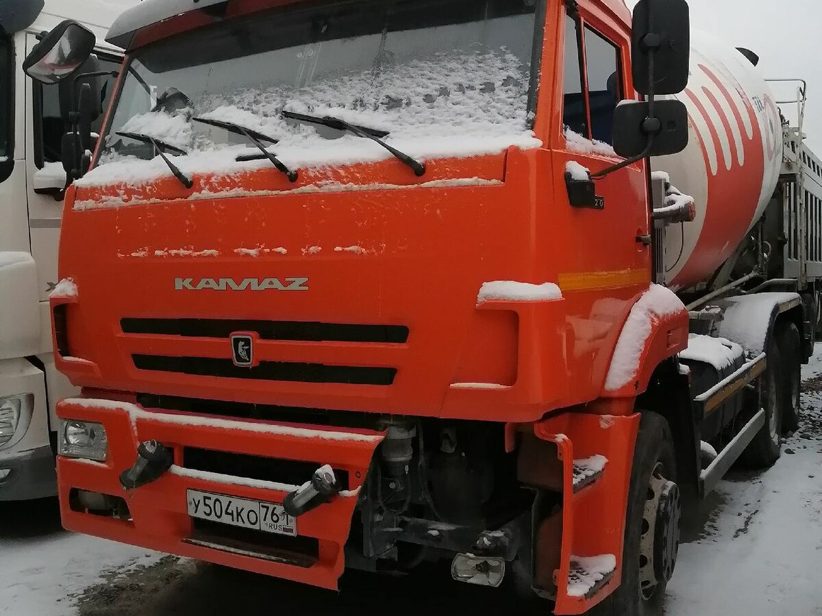 Купить б/у КамАЗ Автобетоносмеситель в Батайске: красный ...