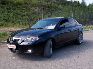 2008 Mazda 3 5-speed I (BK) Рестайлинг, чёрный, 650000 рублей, вид 1