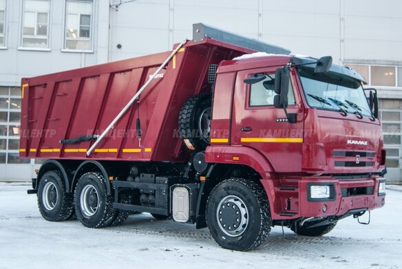 Купить новый КамАЗ 6520 дизель механика в Москве: красный самосвал 2024 ...