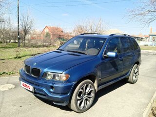 2001 BMW X5 3.0i I (E53), синий, 1200000 рублей, вид 1