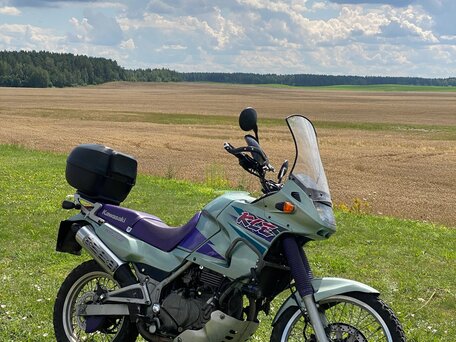 1996 Kawasaki KLE 400, зелёный, 300000 рублей, вид 1