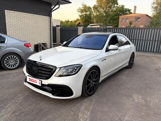2014 Mercedes-Benz S-Класс AMG 63 AMG Long III (W222, C217), белый, 3800000 рублей, вид 1