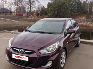 2011 Hyundai Solaris I, фиолетовый, 645000 рублей, вид 1