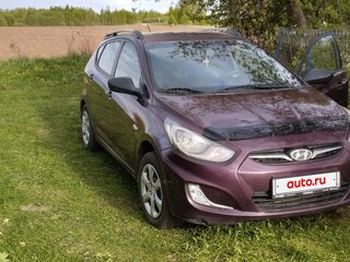 2012 Hyundai Solaris I, фиолетовый, 570000 рублей, вид 5