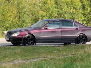 1999 Mercedes-Benz S-Класс 500 Long IV (W220), фиолетовый, 450000 рублей, вид 1
