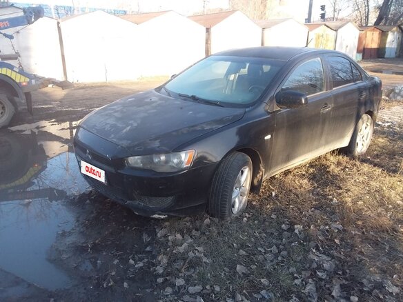 2008 Mitsubishi Lancer X, чёрный, 350000 рублей