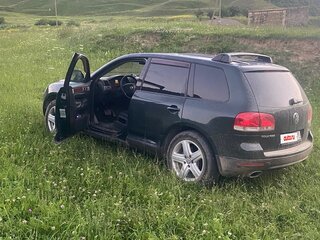 2004 Volkswagen Touareg I, зелёный, 600000 рублей, вид 5