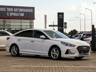 2017 Hyundai Sonata VII (LF) Рестайлинг, белый, 1495000 рублей, вид 3